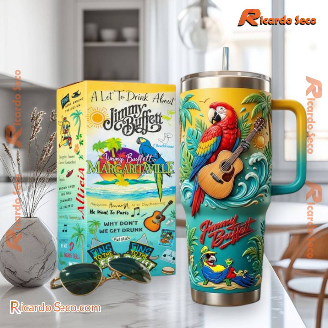 Jimmy Buffett Margaritaville A Lot To Drink About Tumbler jCTU1NB