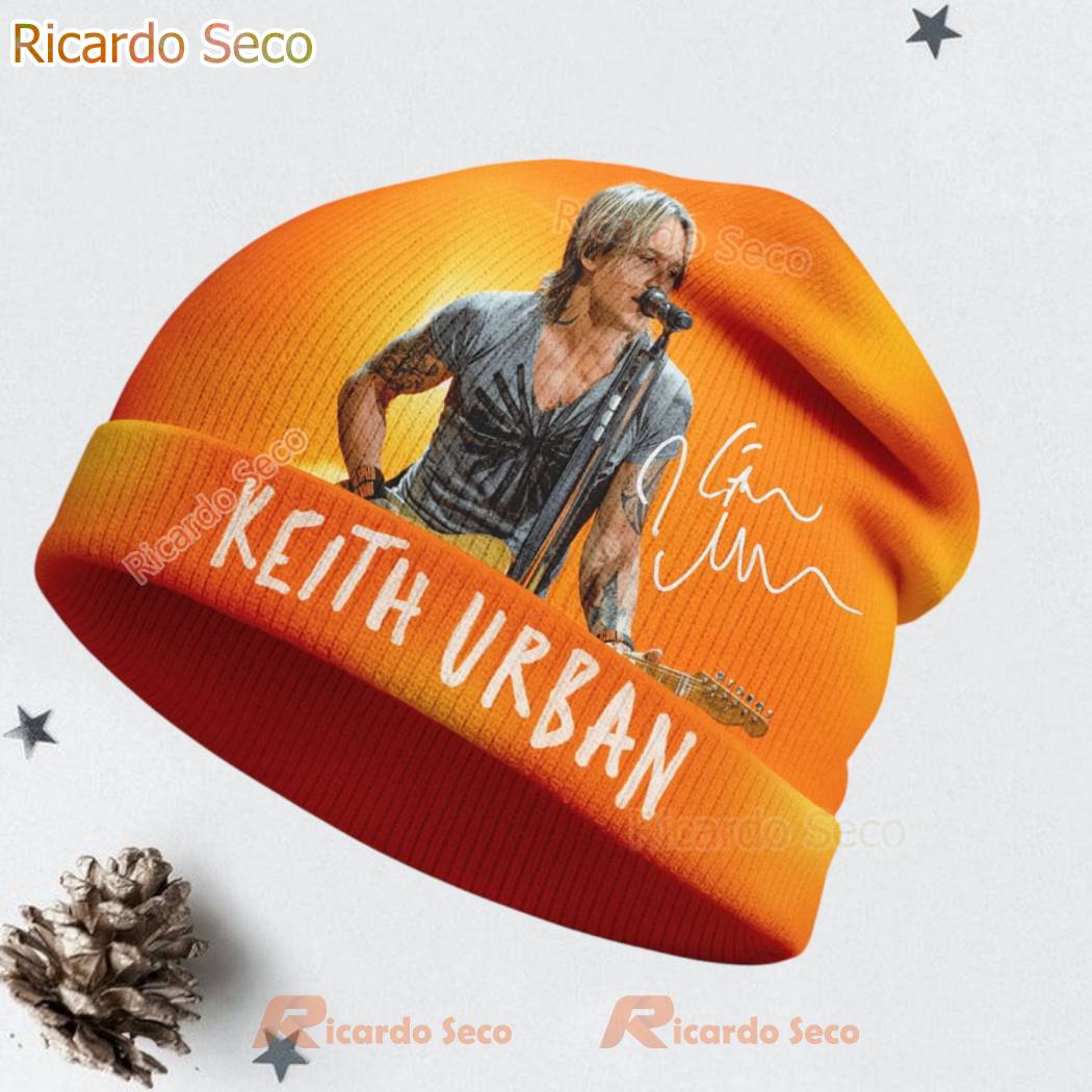 Keith Urban Singer Beanie Hat-b 8zwUnWO