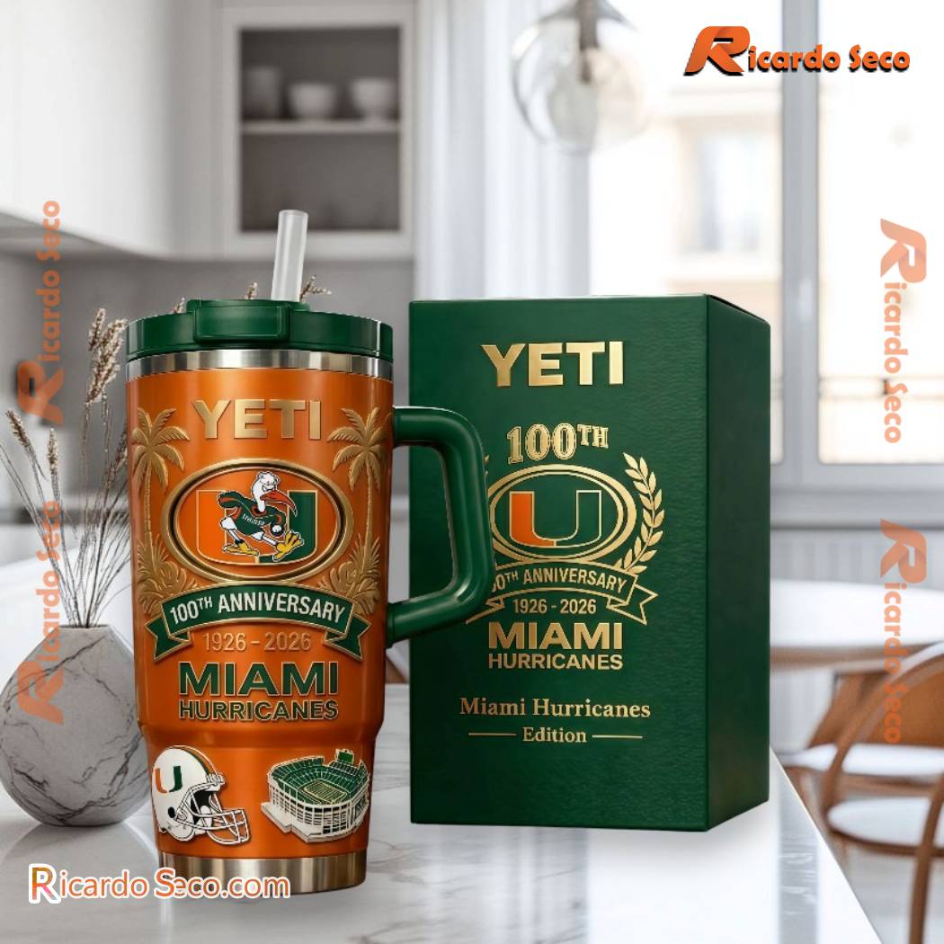 Miami Hurricanes 100th Anniversary Edition Tumbler DqjVtUH