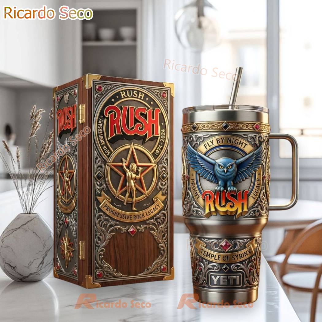 Rush Fly By Night Temple Of Syrinx Tumbler a1cADkp