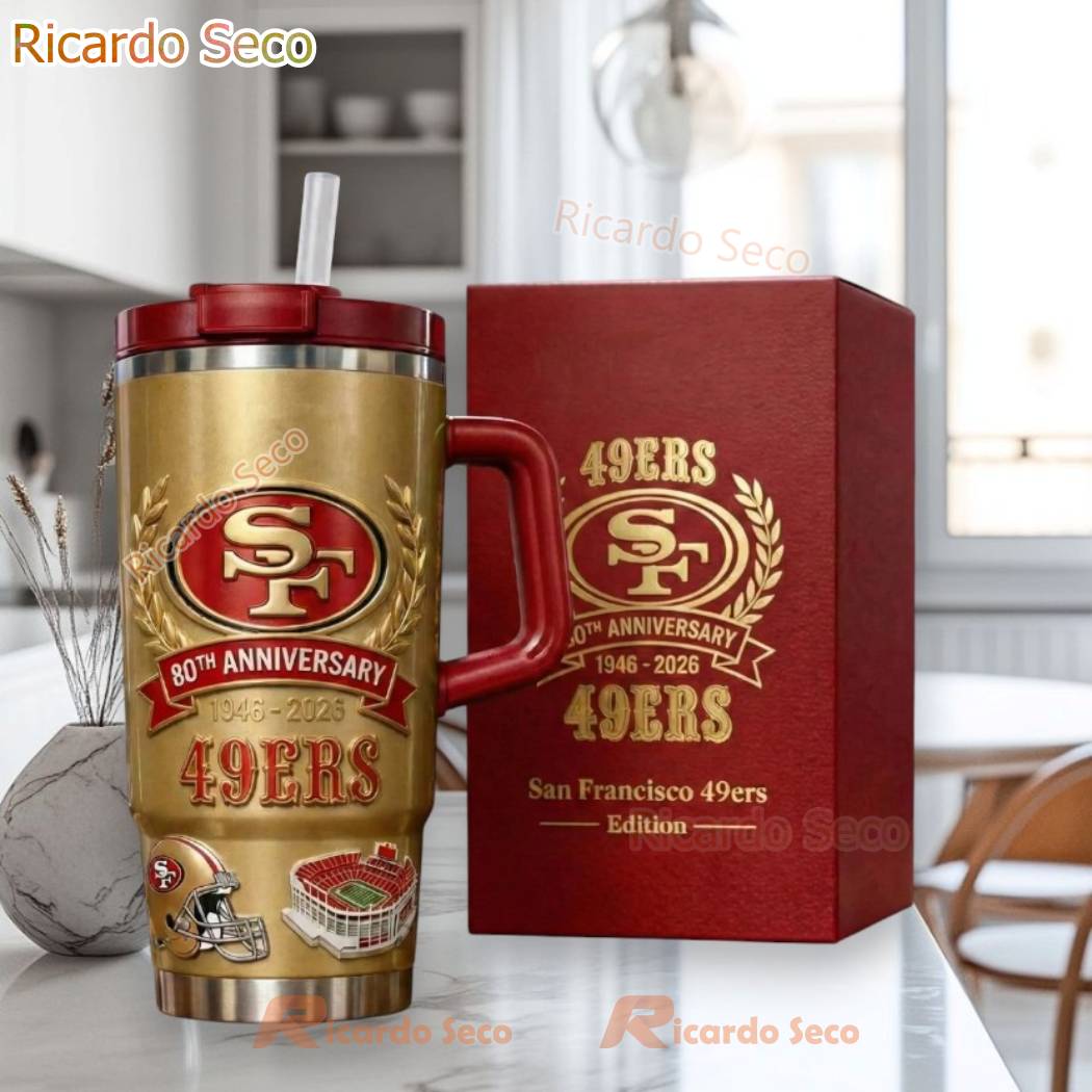 San Francisco 49ers 80th Anniversary Edition Tumbler sdlU7Z9
