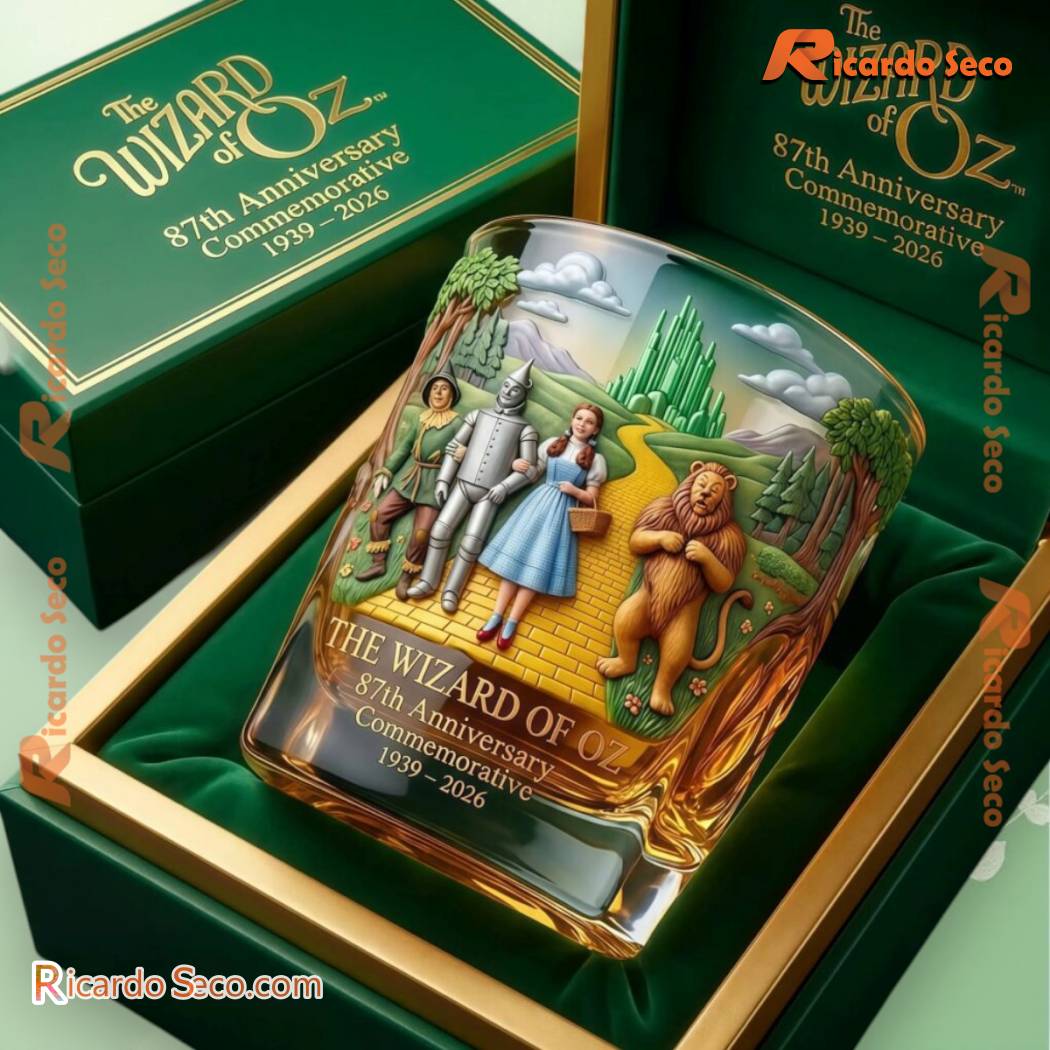 The Wizard Of Oz 87th Anniversary Commemorative Whiskey Glass dF3NVDR
