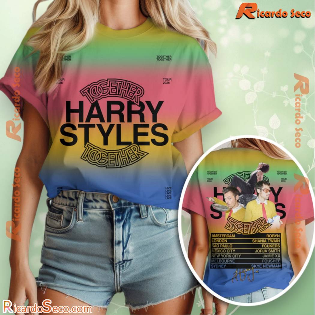 Harry Styles Together Tour 2026 3D T-shirt Harry Styles Together Tour 2026 3D T-shirt H4INZos