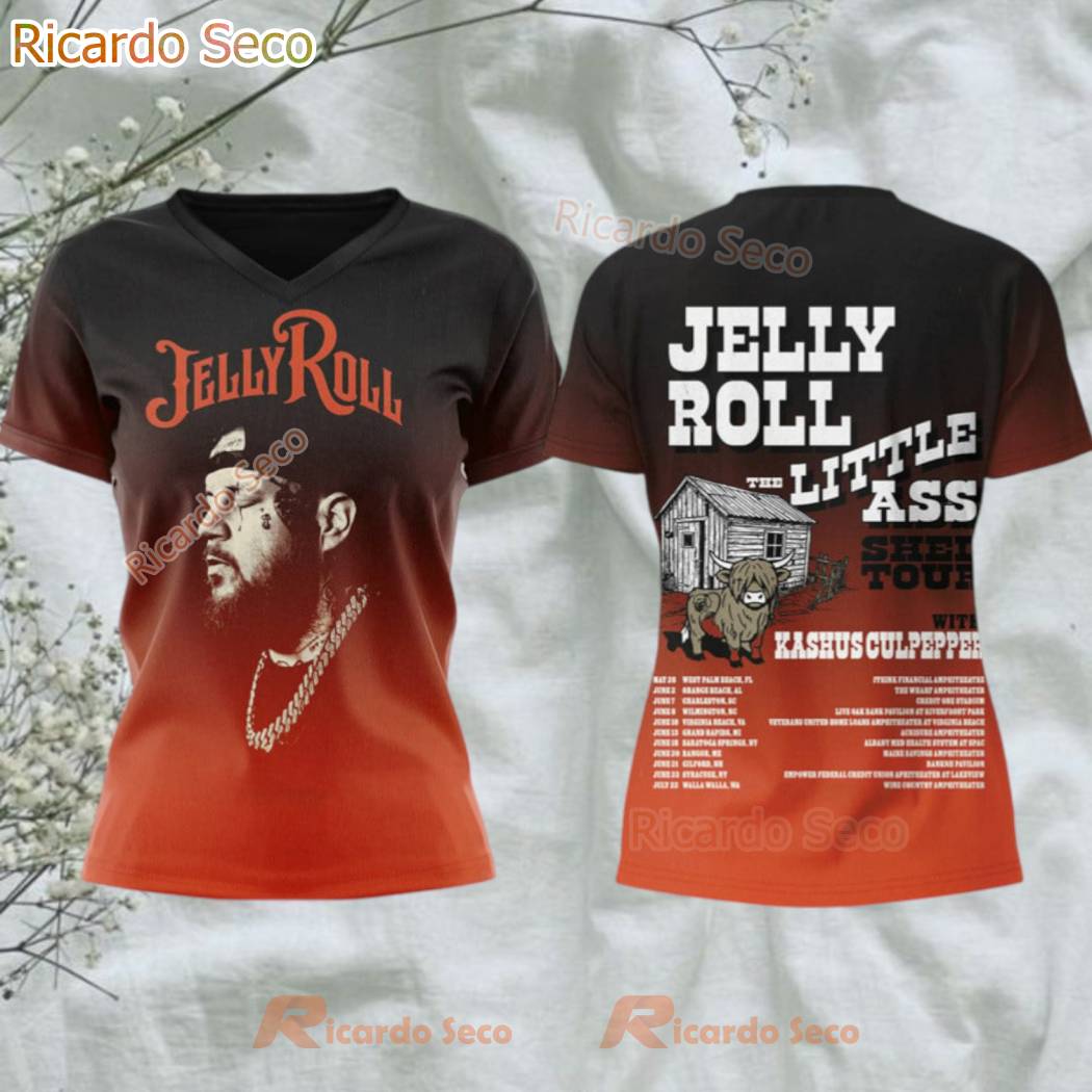 Jelly Roll The Little Ass Shed Tour 3D T-shirt-a ai7UFAN