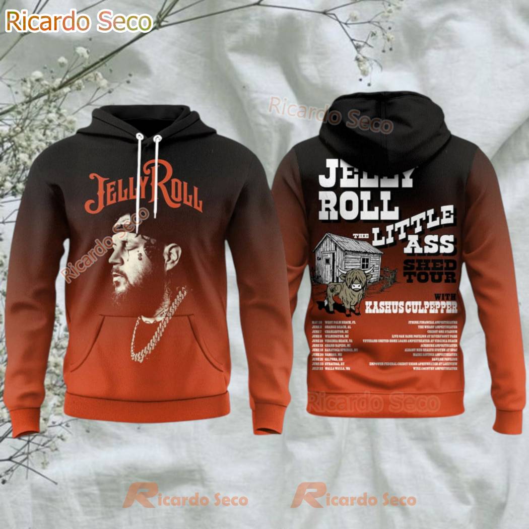 Jelly Roll The Little Ass Shed Tour 3D T-shirt-b 0e2GTn1