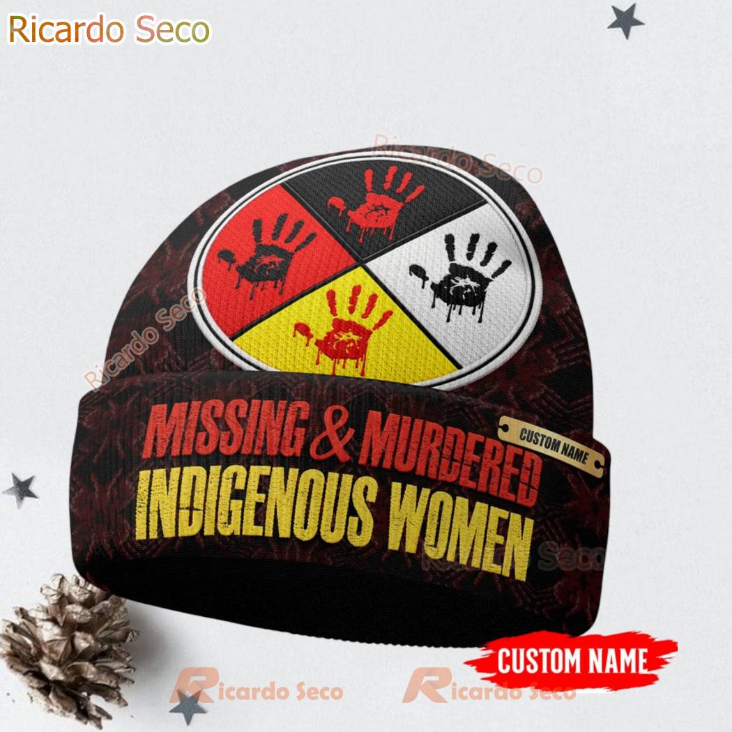 MMIW No More Stolen Sisters Beanie Hat-a x98gZIO