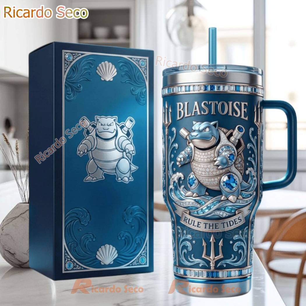 Pokemon Blastoise Rule The Tides Tumbler E183uJR