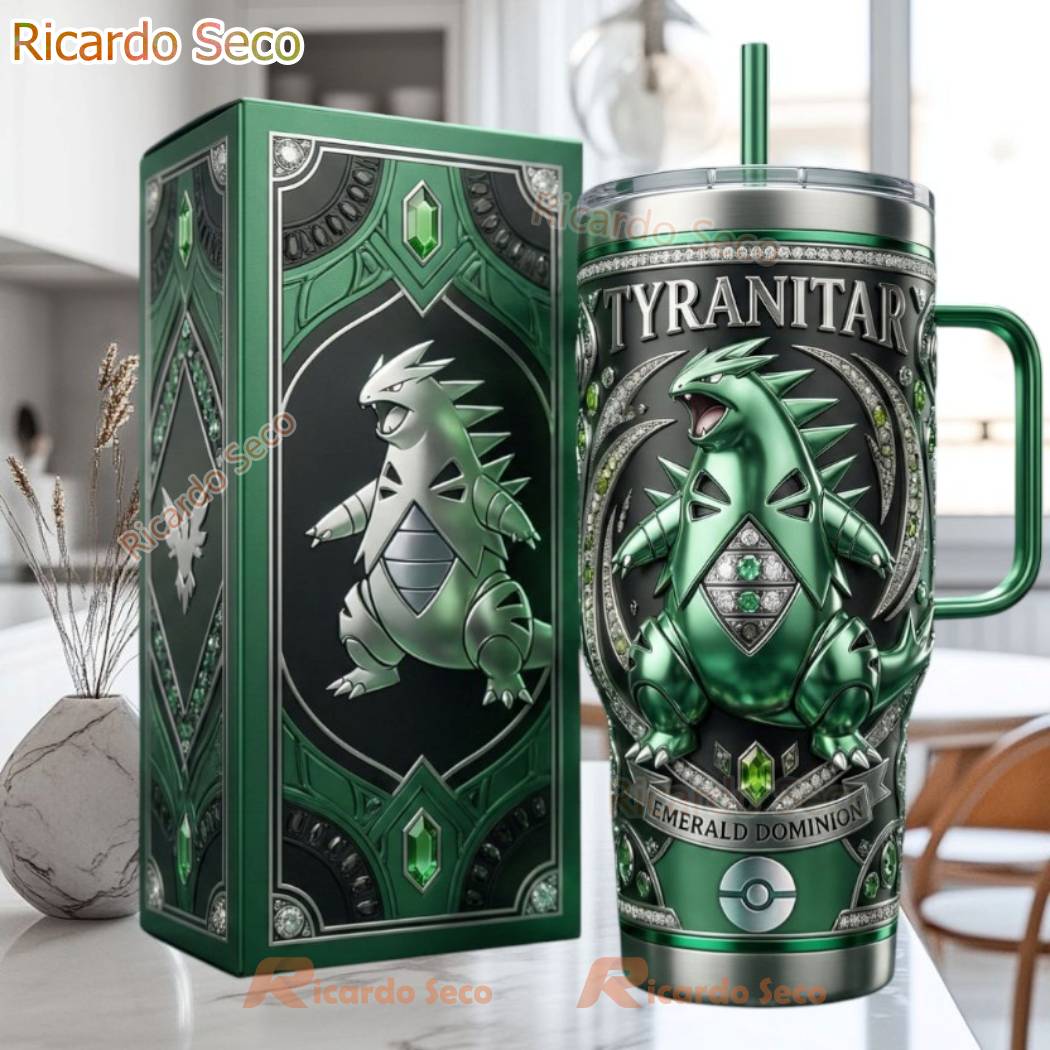 Pokemon Tyranitar Emerald Dominion Tumbler nREmkoh