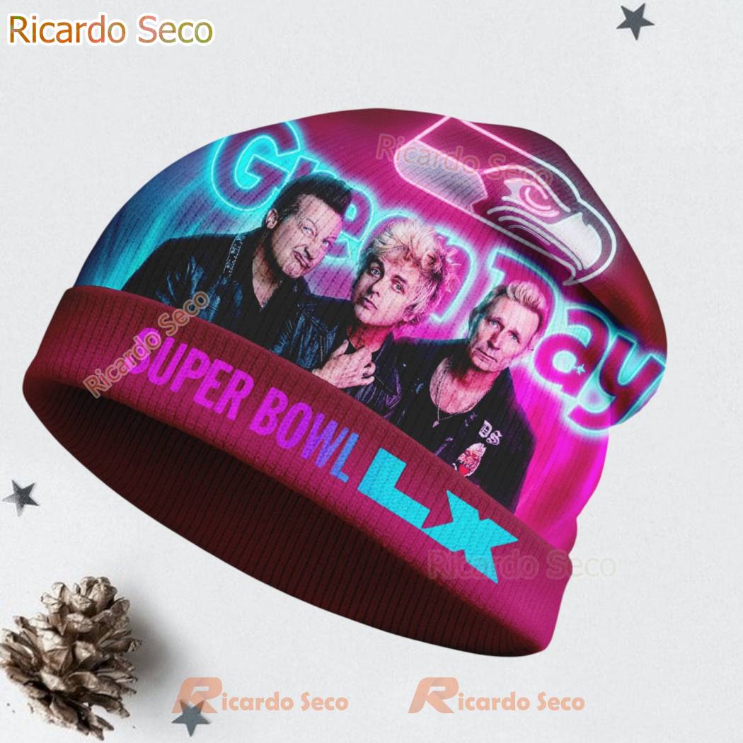 Seattle Seahawks & Green Day NFL 2026 Super Bow Beanie Hat-a f5Fvzxw