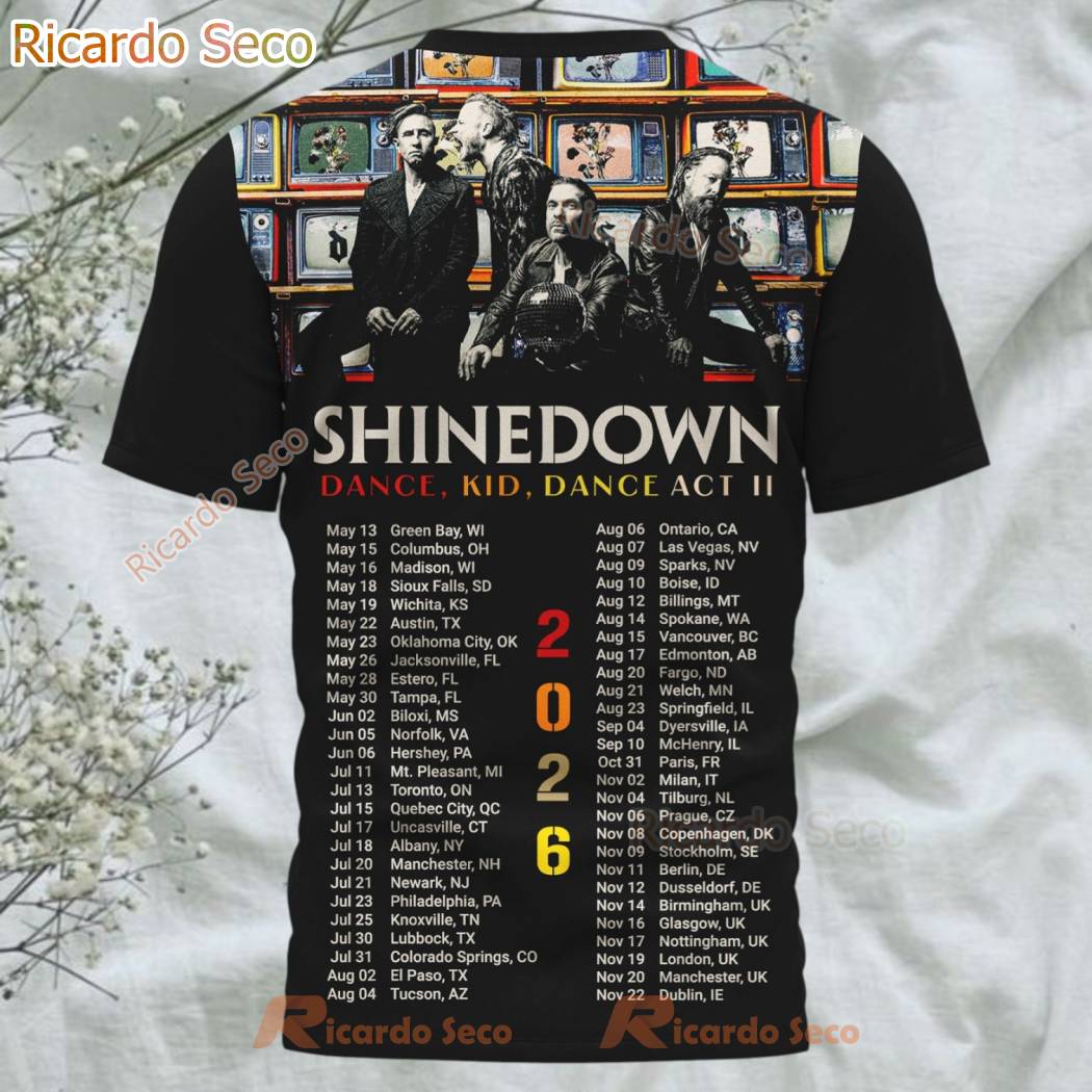 Shinedown Dance Kid Dance Act II Est 2001 3D T-shirt-b Shinedown Dance Kid Dance Act II Est 2001 3D T-shirt-b 38JPElH