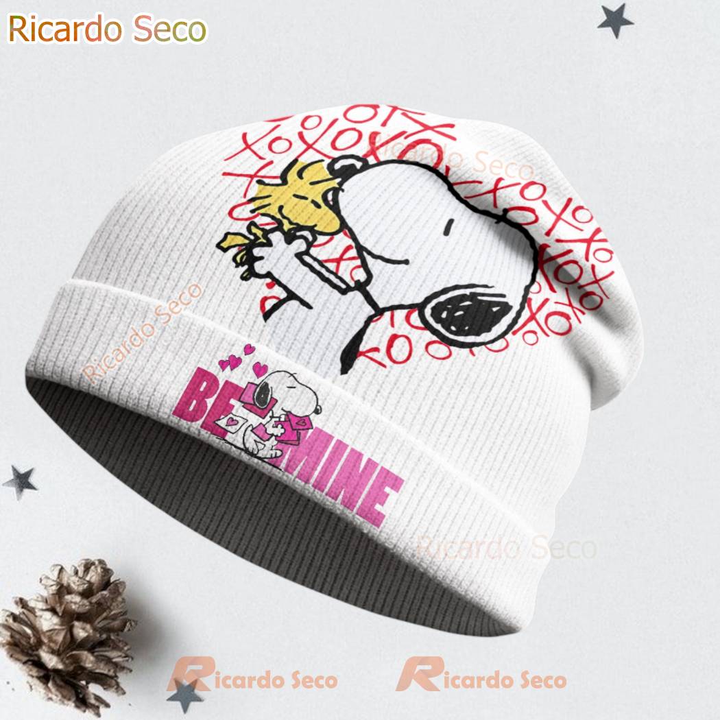 Snoopy Valentine Day Be Mine Beanie Hat UOyCQEz