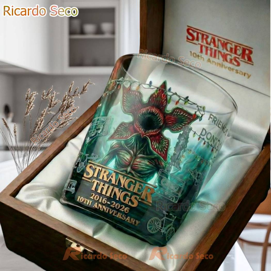 Stranger Things 10th Anniversary Collectible Whiskey Glass-a MqFfHN0