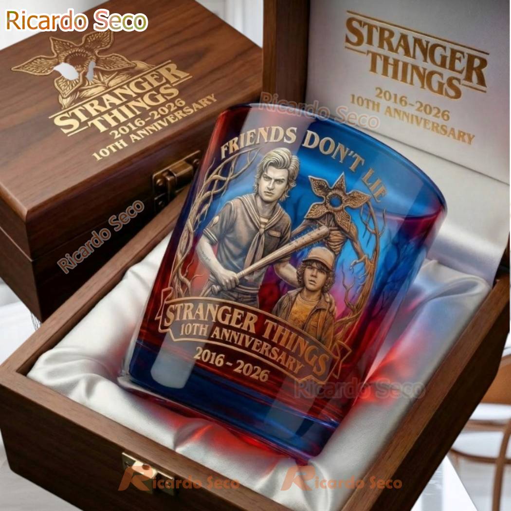 Stranger Things 10th Anniversary Collectible Whiskey Glass rtdSGmZ