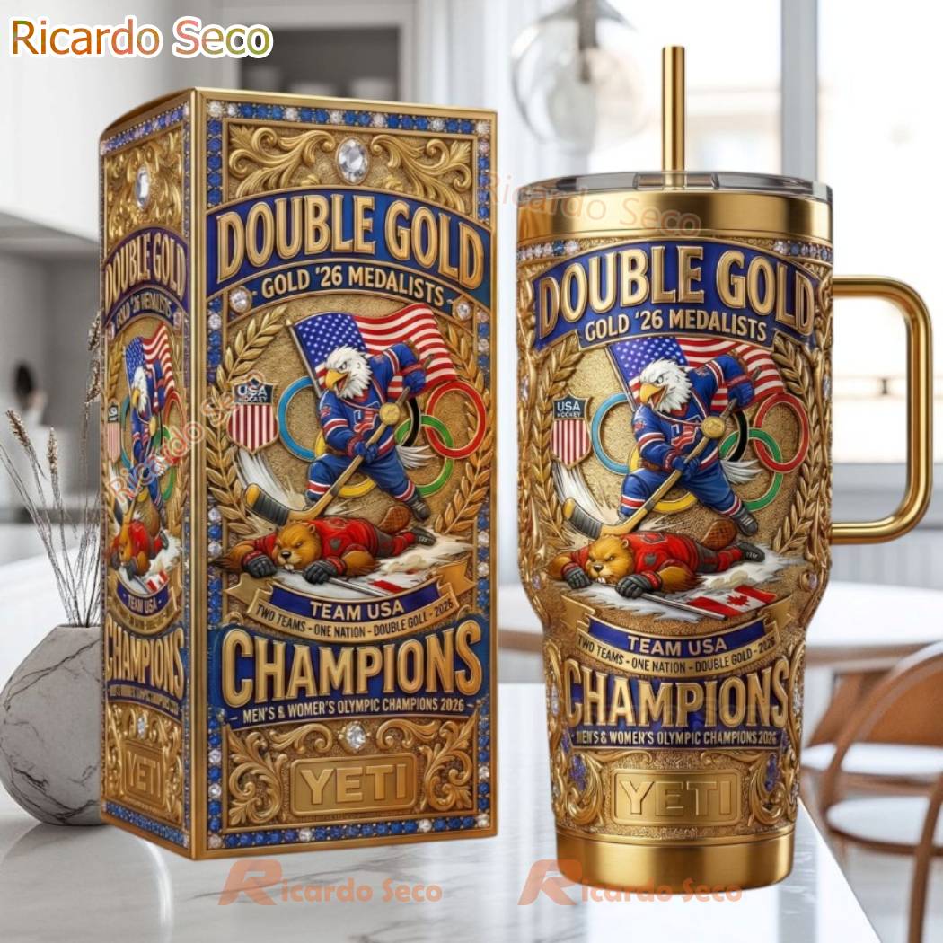 Team USA Hockey Men & Women Olympic Champions 2026 Tumbler Team USA Hockey Men & Women Olympic Champions 2026 Tumbler aimNVTg