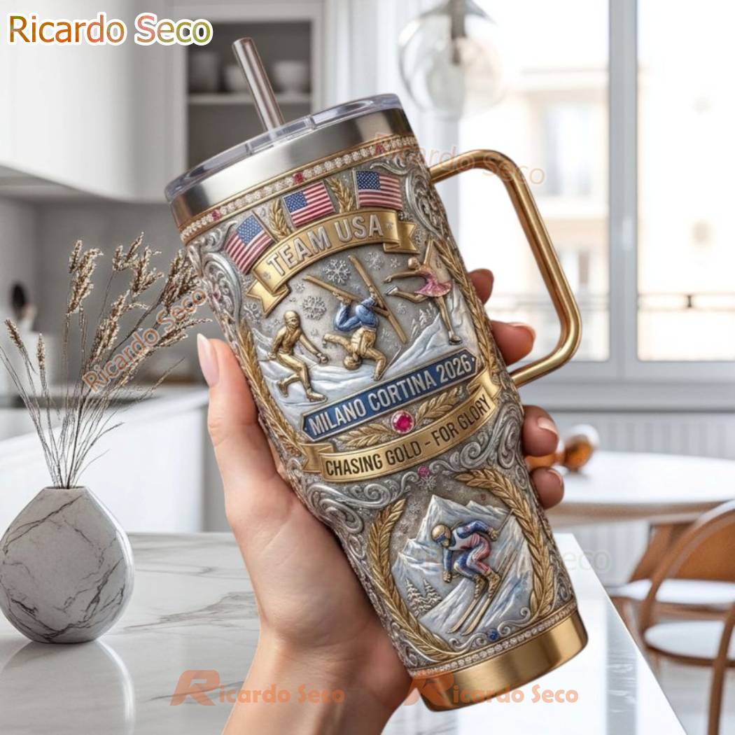 Team USA Milano Cortina 2026 Chasing Gold For Glory Tumbler-a jBOVzMU