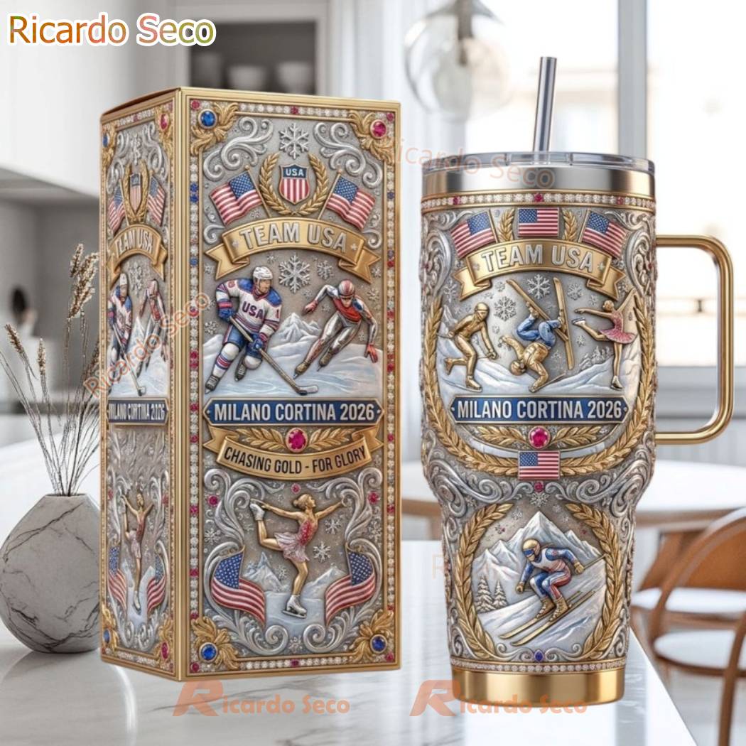 Team USA Milano Cortina 2026 Chasing Gold For Glory Tumbler KWcqZvd