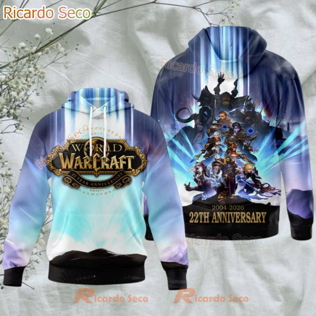 World Of Warcraft 22th Anniversary 2004 2026 3D T-shirt-a iUd1sLX