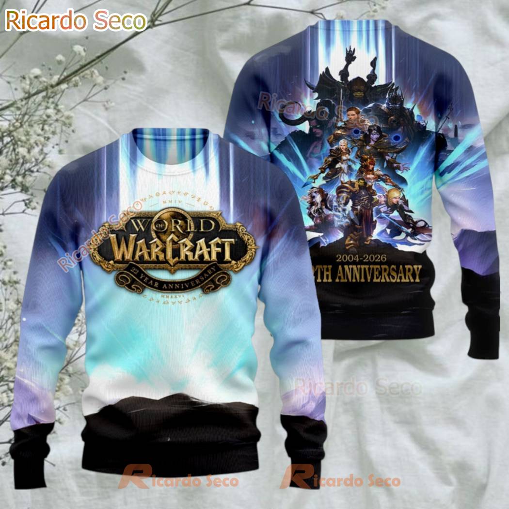 World Of Warcraft 22th Anniversary 2004 2026 3D T-shirt-b XtkxdGB