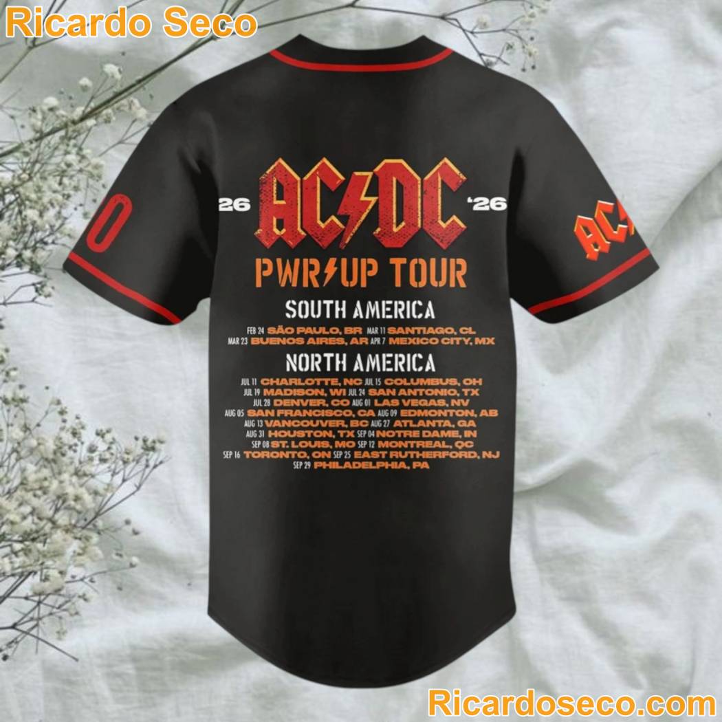 ACDC PWRUP Tour 2026 Premium Baseball Jersey-b cVUMjrA