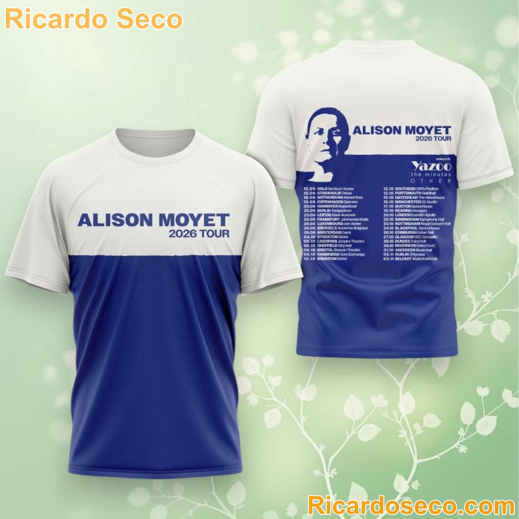 Alison Moyet 2026 Tour 3D T-shirt yAh85CH