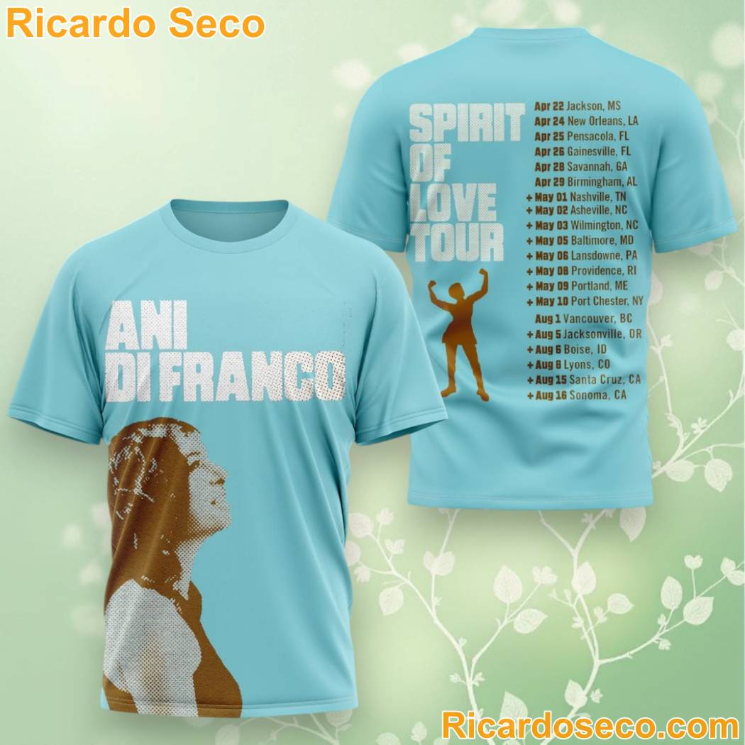 Ani DiFranco Spirit Of Love Tour 3D T-shirt mQFCvfz