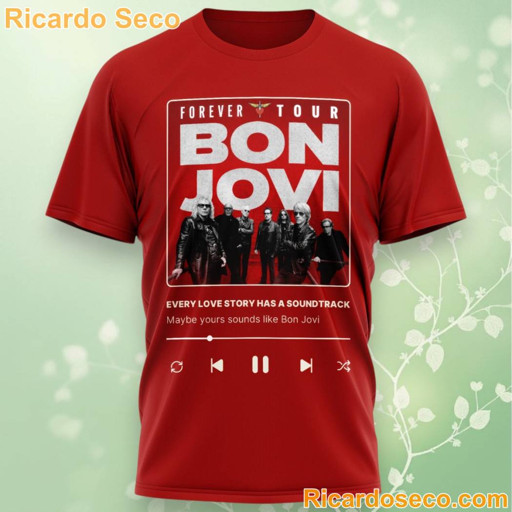 Bon Jovi Forever Tour 2026 3D T-shirt-a YU8Sxcb