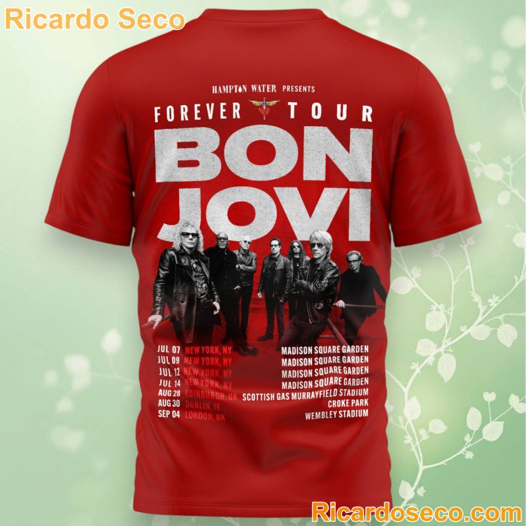 Bon Jovi Forever Tour 2026 3D T-shirt-b 9e38duz