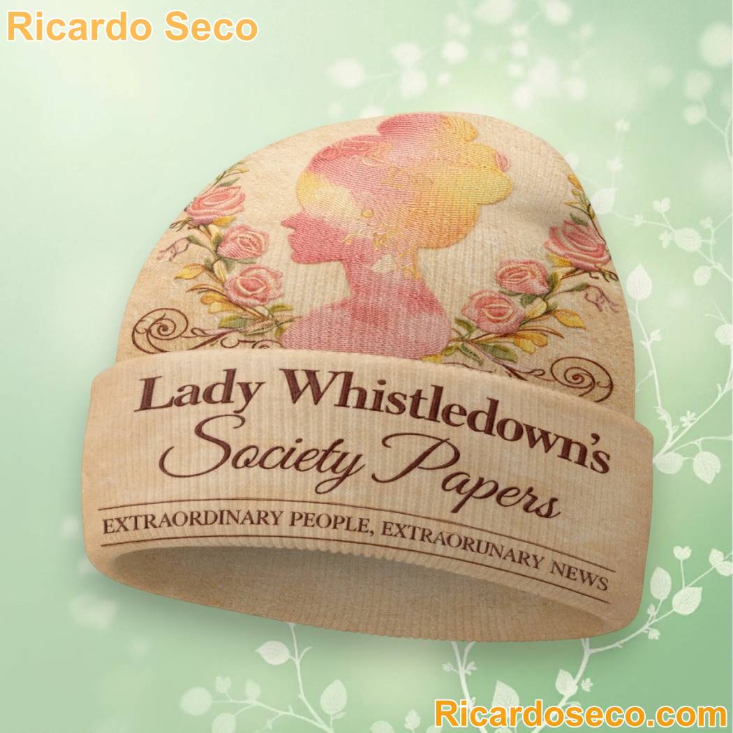Bridgerton Lady Whistledowns Society Papers Beanie Hat-b E0DwPkW