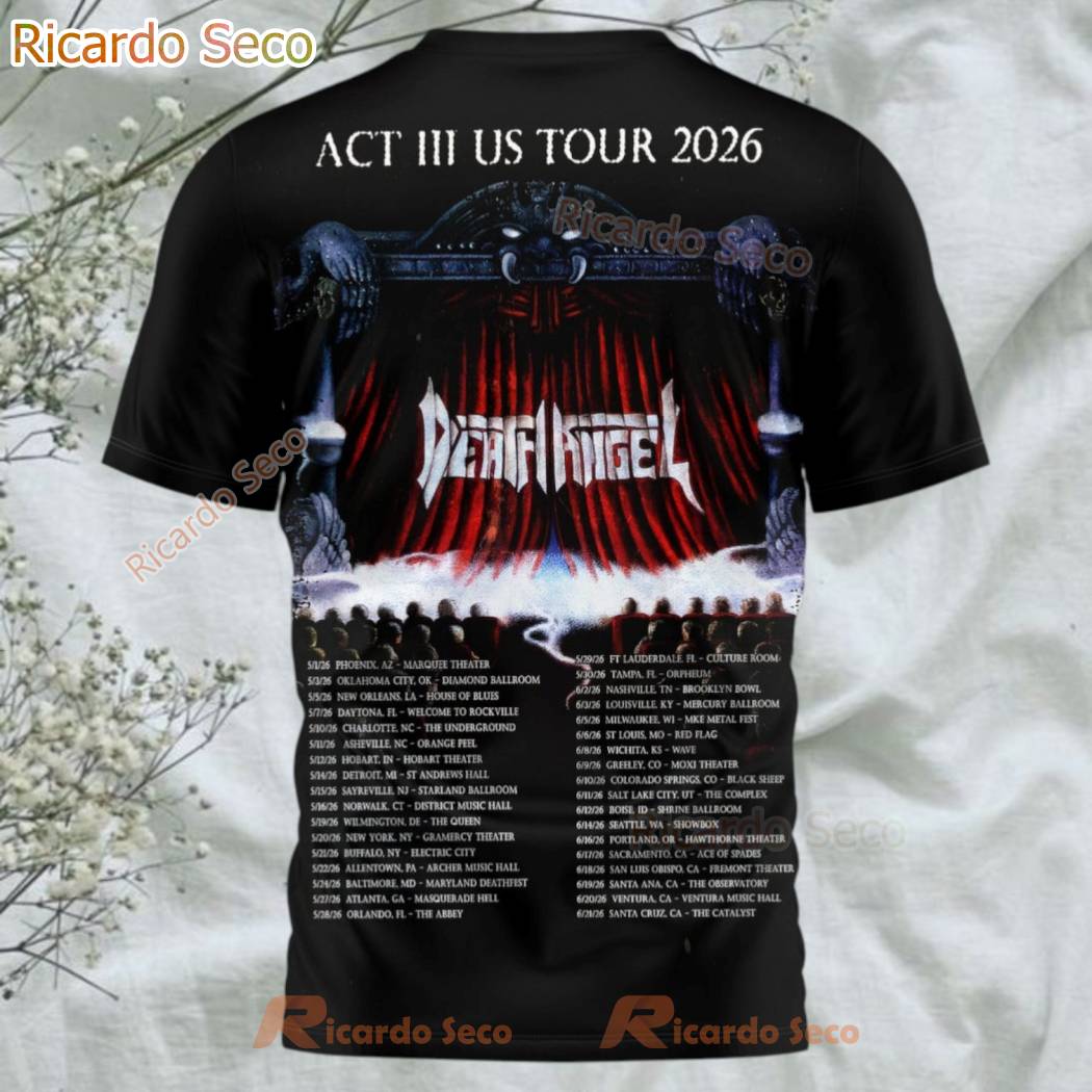 Death Angel Act III US Tour 2026 3D T-shirt-b Death Angel Act III US Tour 2026 3D T-shirt-b nuicXbC