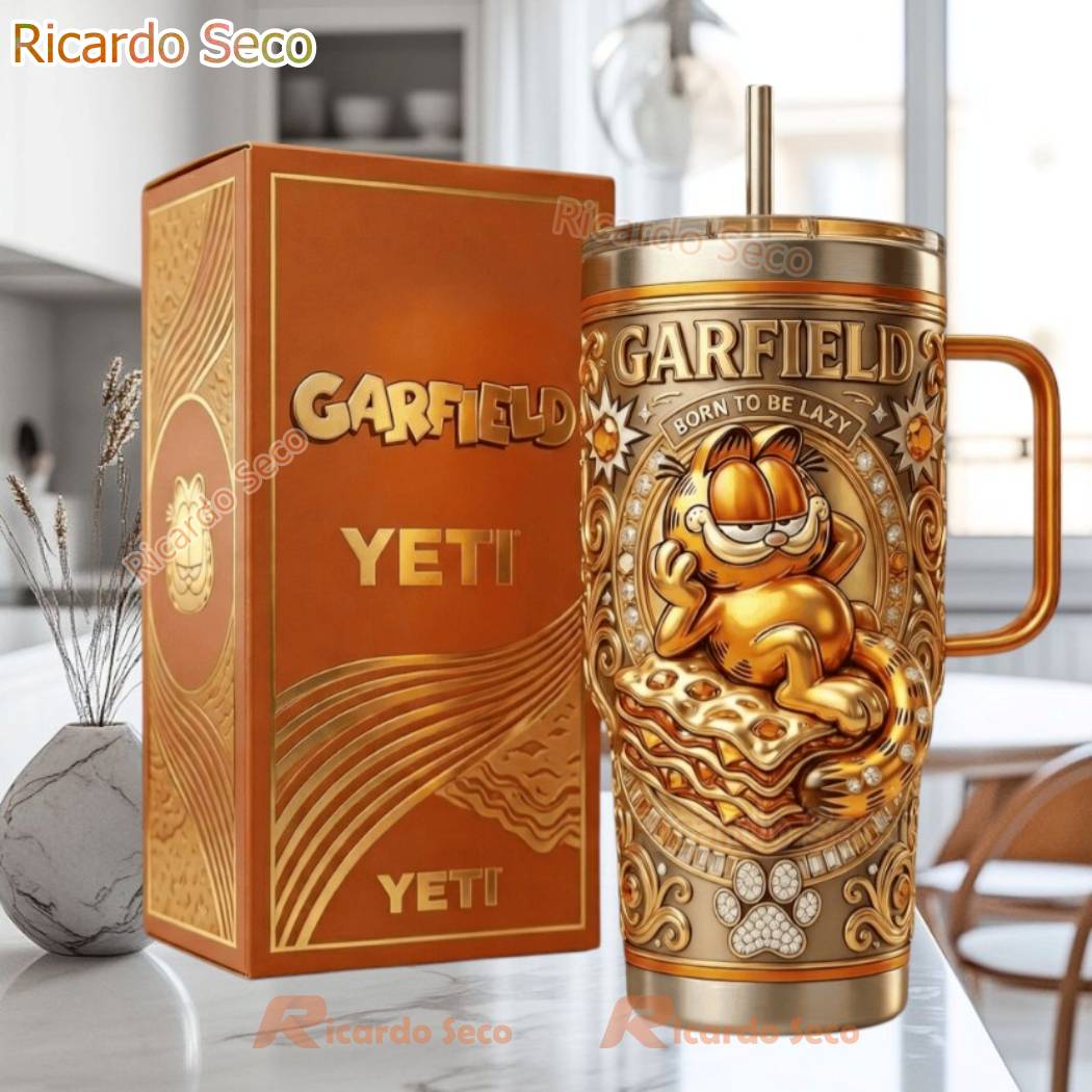Garfield Born To Be Lazy Tumbler Te6jmQ9