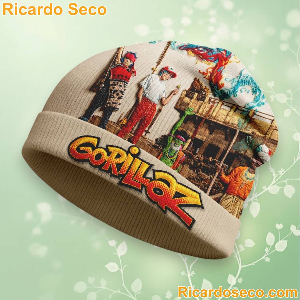 Gorillaz Premium Beanie Hat-a Gorillaz Premium Beanie Hat-a JWSz9vj