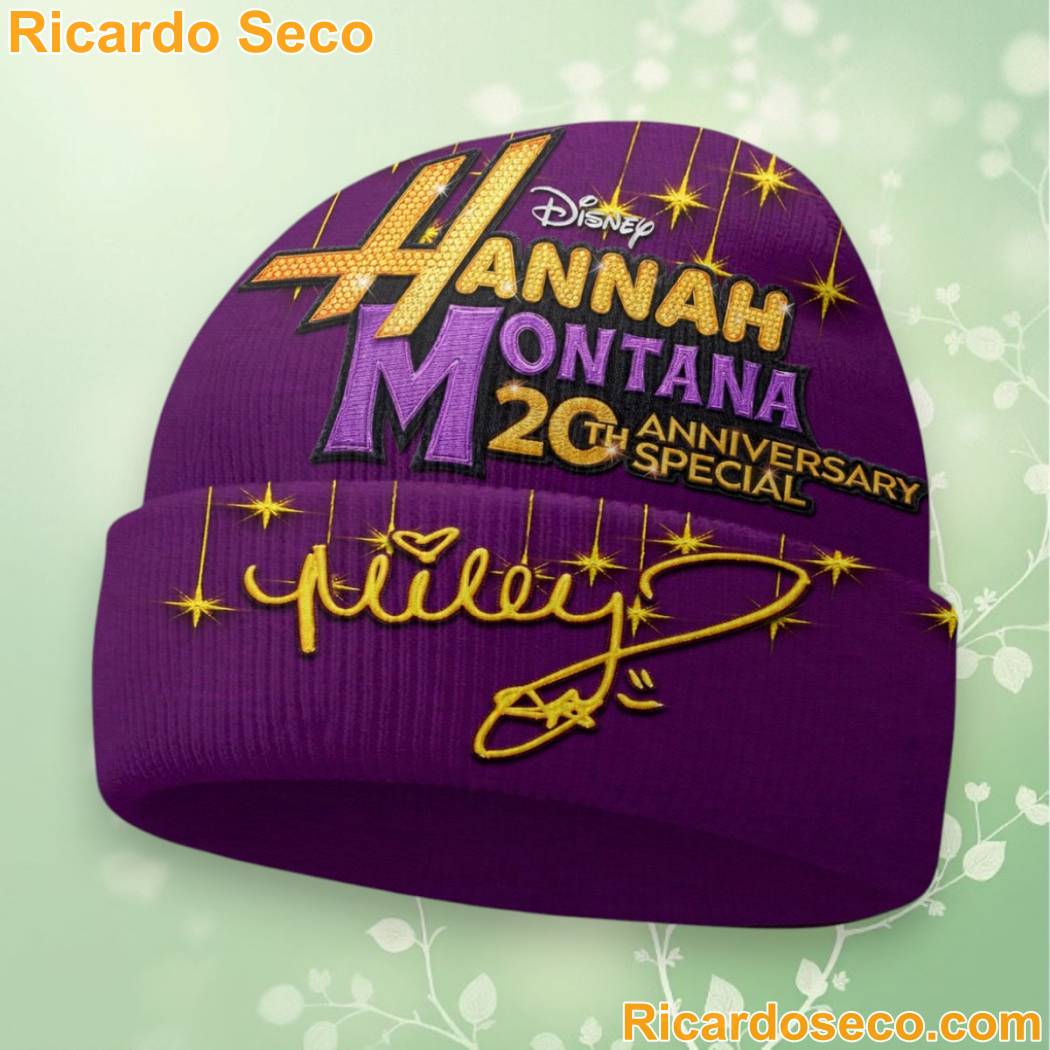 Hannah Montana 20th Anniversary Disney Premium Beanie Hat qoEynMm