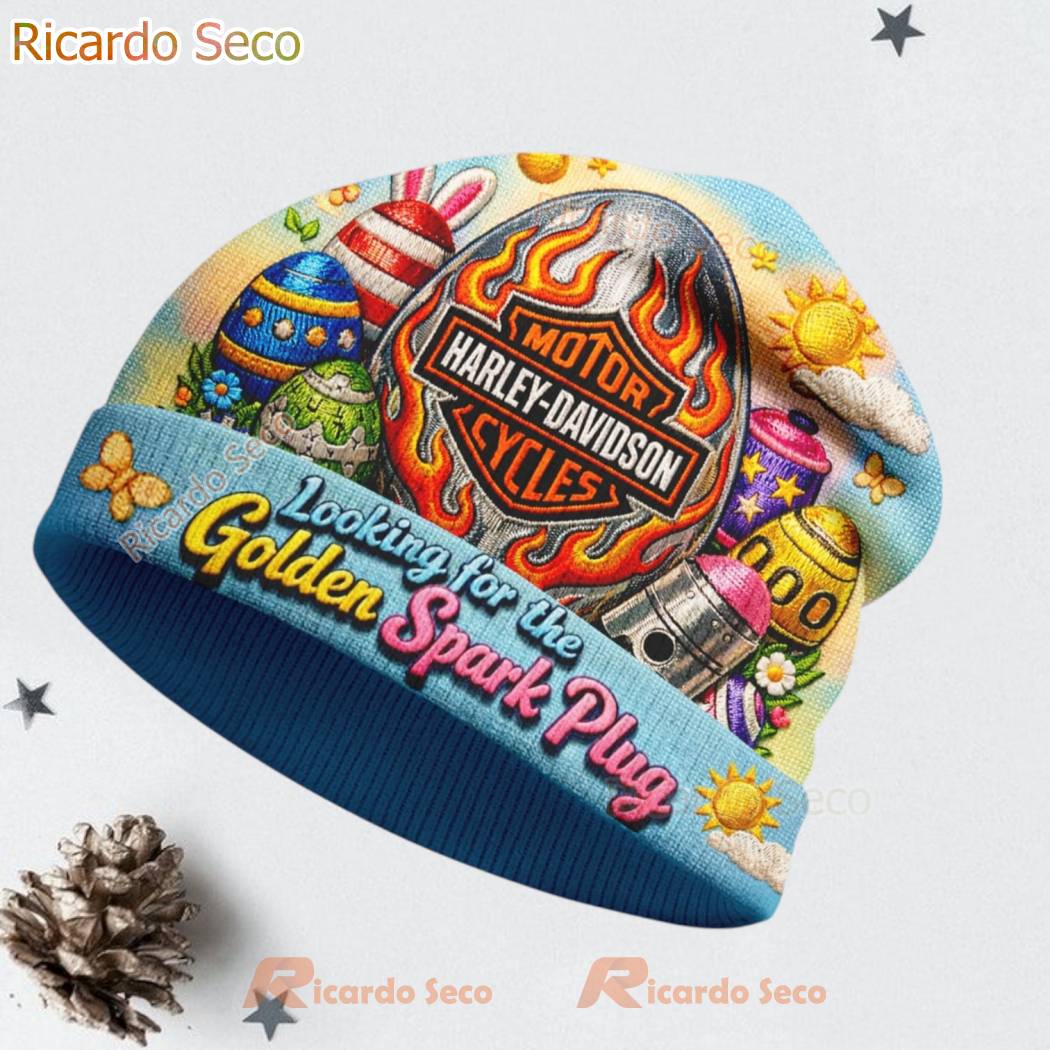 Harley-Davidson Ride On Rise Up Beanie Hat-a Ilta8GR