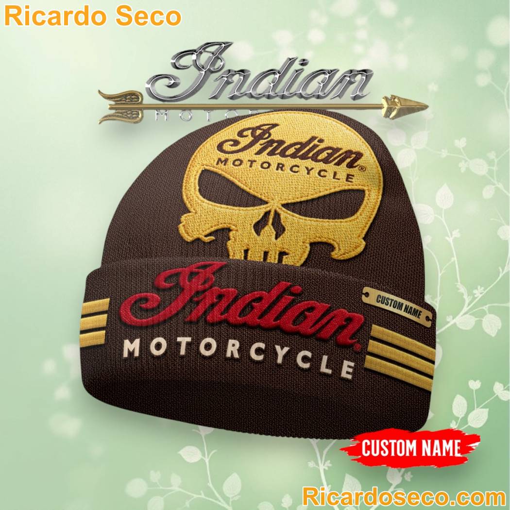 Indian Motorcycle Premium Beanie Hat-a mXqZav4
