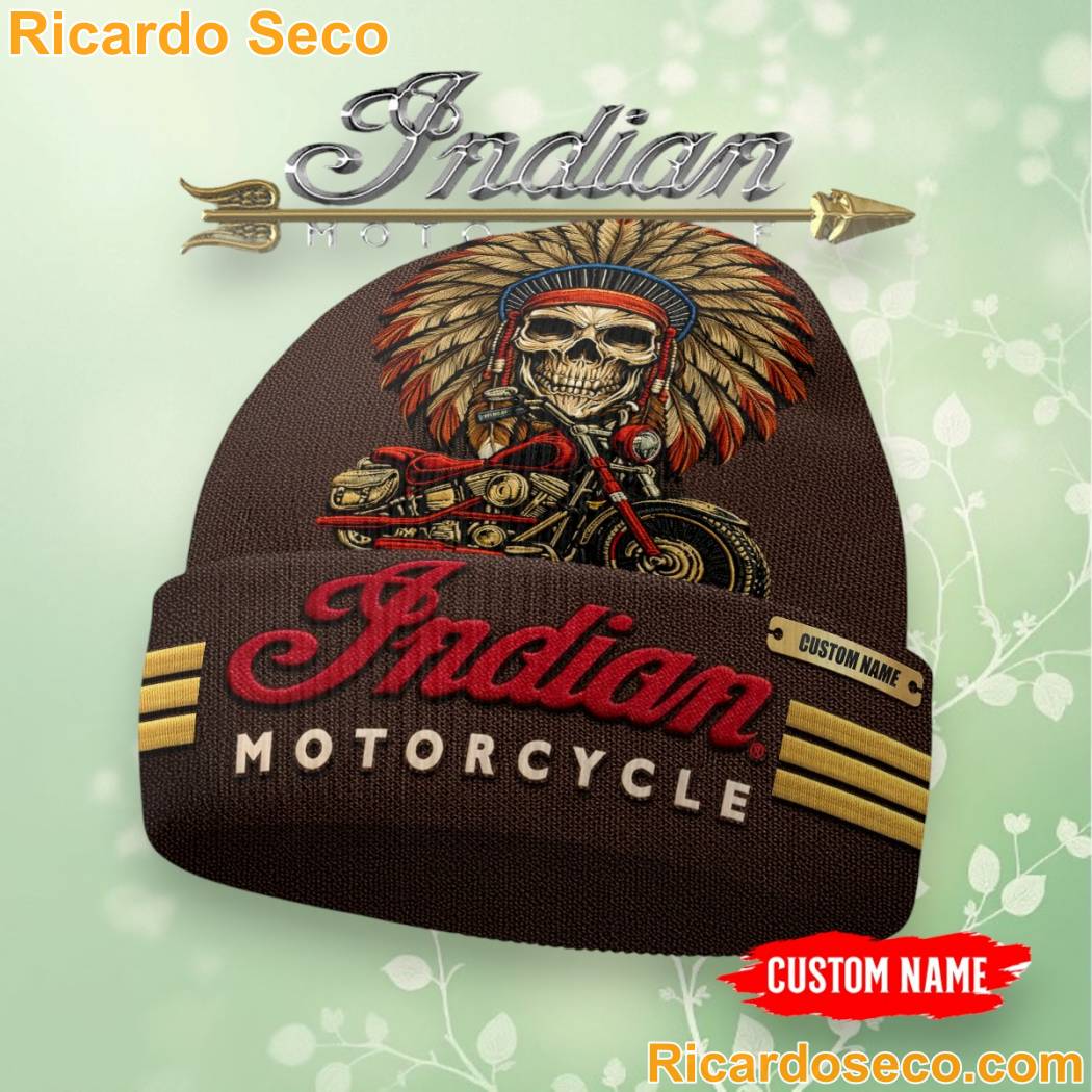 Indian Motorcycle Premium Beanie Hat-c oO12yUB