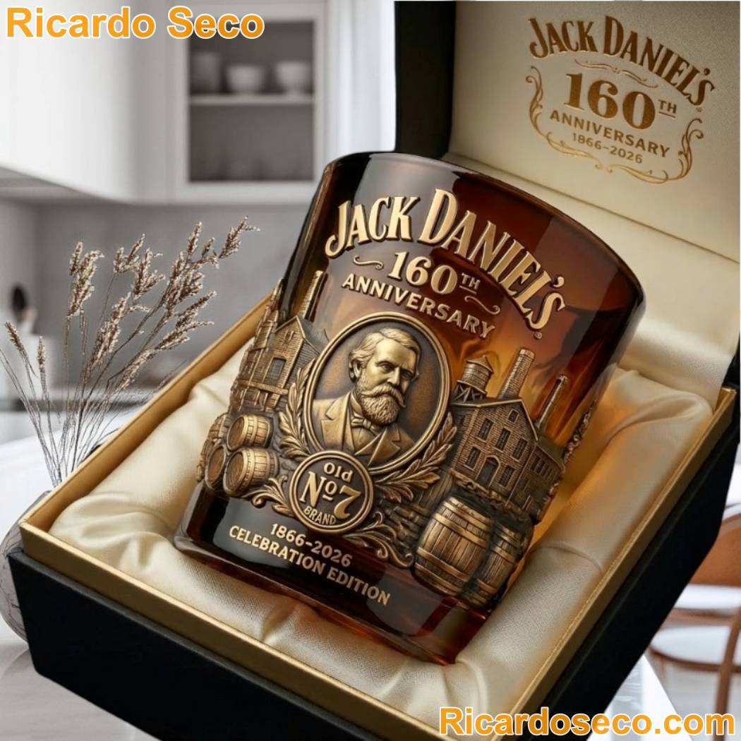 Jack Daniel 160th Anniversary Celebration Edition Whiskey Glass uNnzSx8