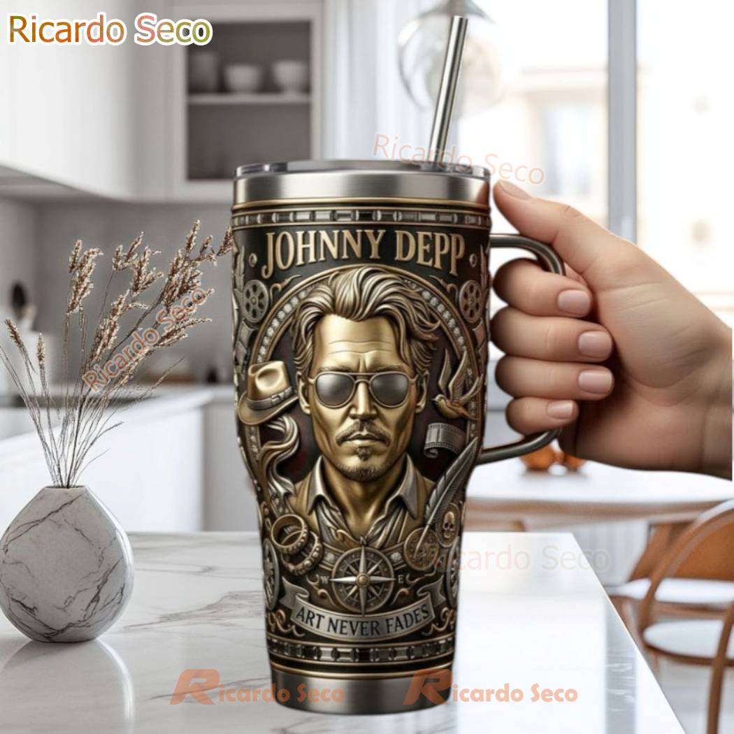 Johnny Depp Art Never Fades Tumbler-a 1zhkBKZ