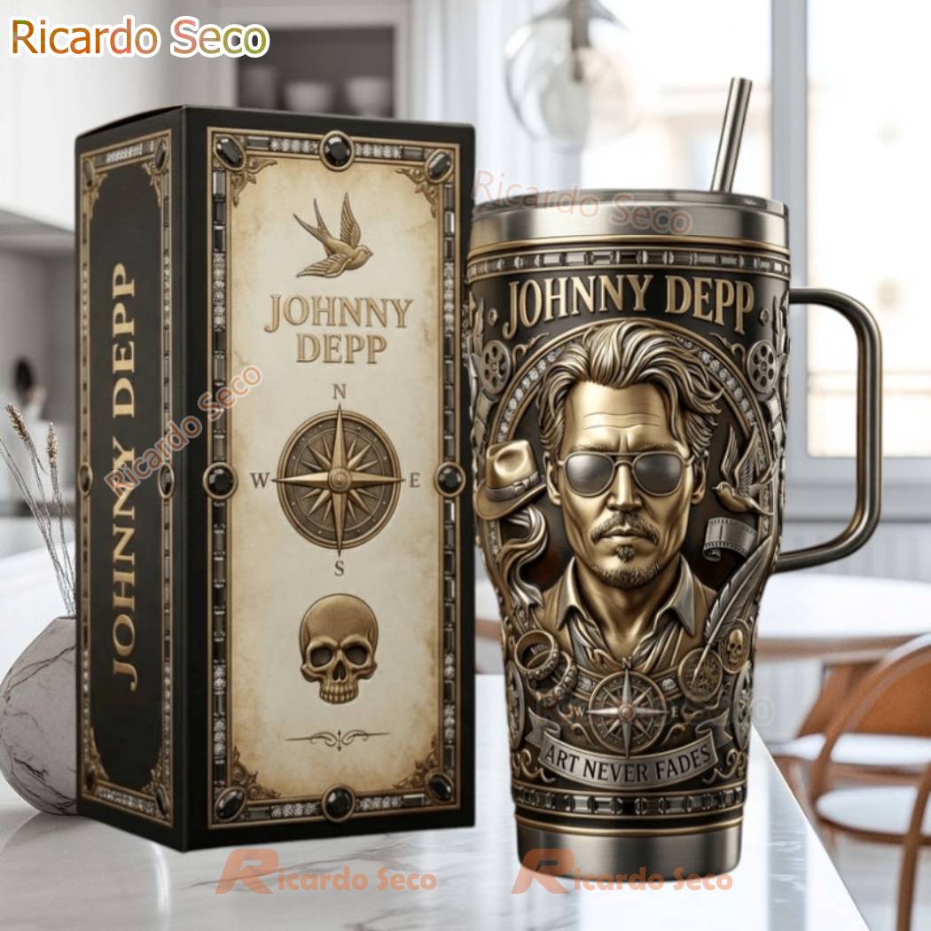 Johnny Depp Art Never Fades Tumbler bjp1QSn