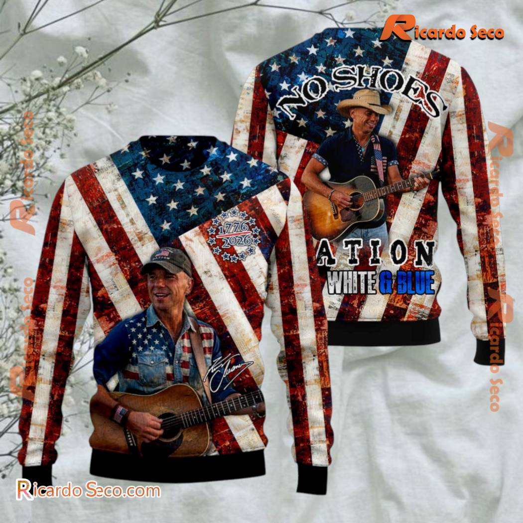 Kenny Chesney No Shoes Nation Red White & Blue 3D T-shirt-c Kenny Chesney No Shoes Nation Red White & Blue 3D T-shirt-c 32qzOkV