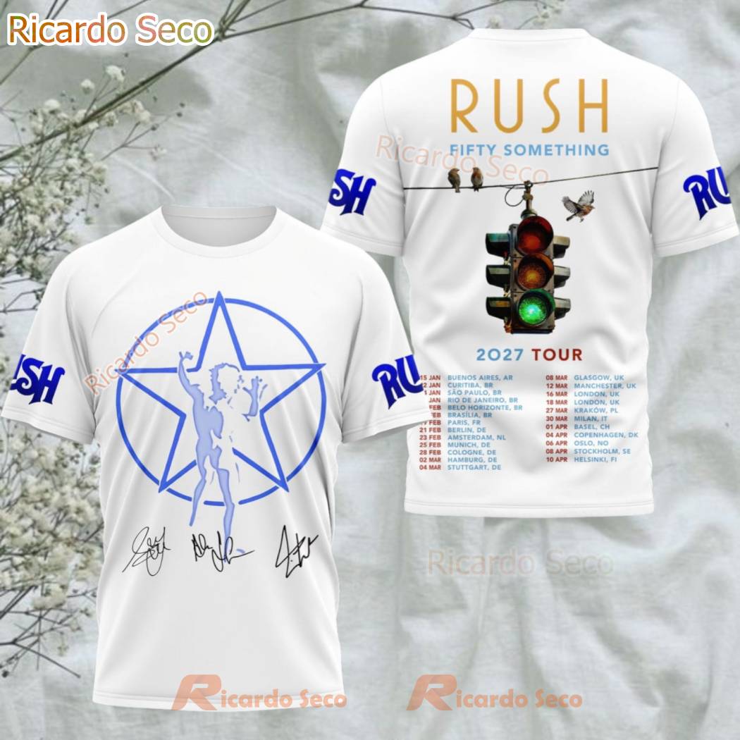 Rush Fifty Something 2027 Tour 3D T-shirt 74AyJdj