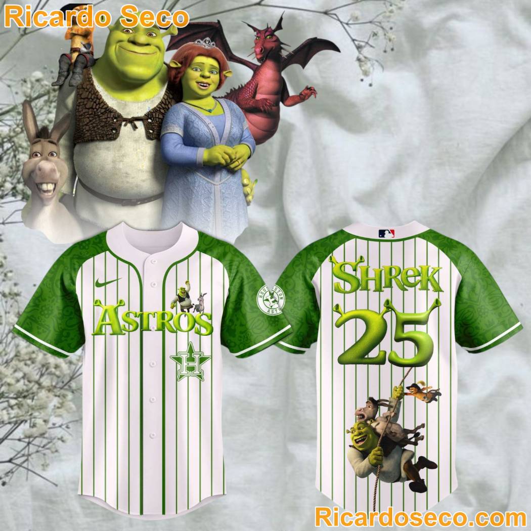 Shrek 25th Anniversary Premium Baseball Jersey 7NMYyCG