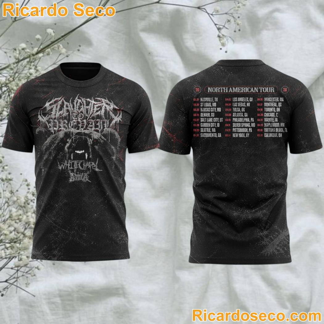 Slaughter To Prevail North America Tour 2026 3D T-shirt rN1vlni