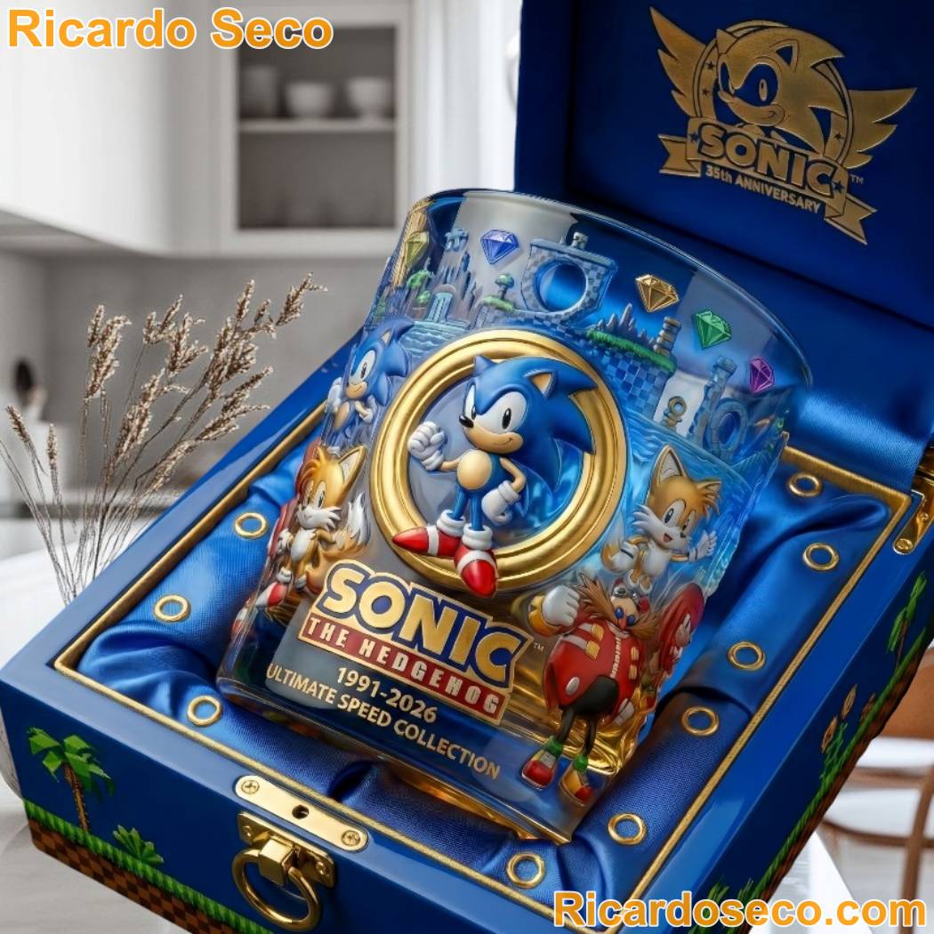 Sonic The Hedgehog 1991 2026 Ultimate Speed Collection Whiskey Glass Xf6C8iS