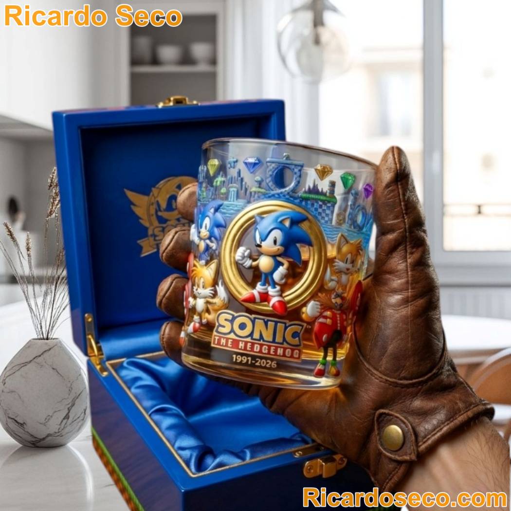 Sonic The Hedgehog 1991 2026 Ultimate Speed Collection Whiskey Glass-a hurTX8L