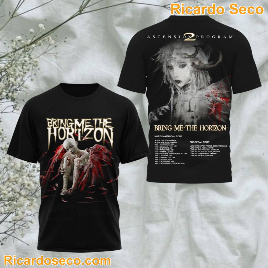 Bring Me The Horizon North American & European Tour 3D T-shirt 48YrqWD