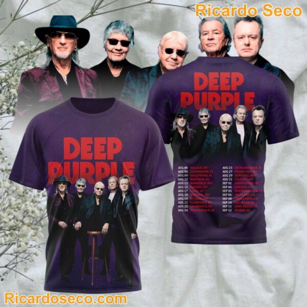 Deep Purple 2026 Tour 3D T-shirt - Ricardo Seco Shop