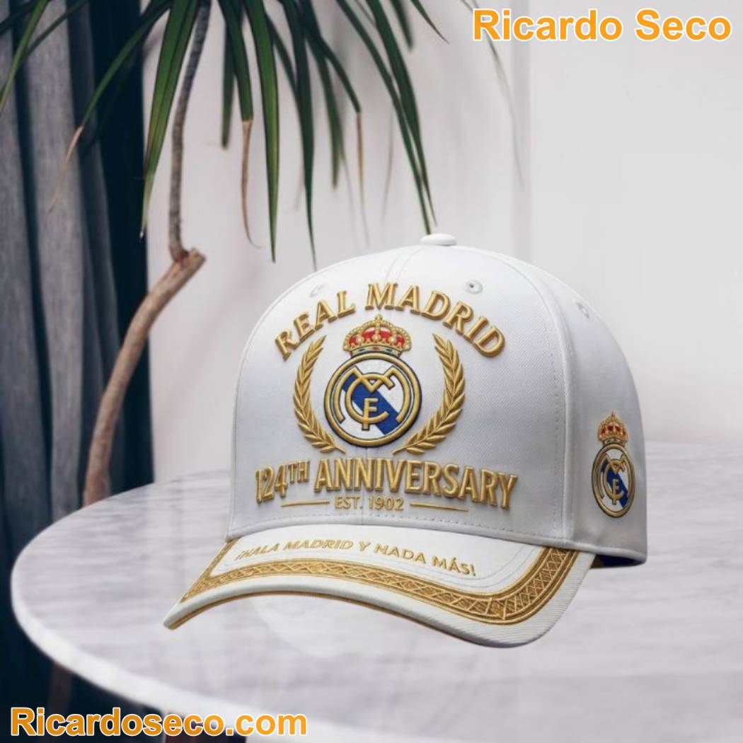 Real Madrid 124th Anniversary Est 1902 Classic Cap lW1KcSI