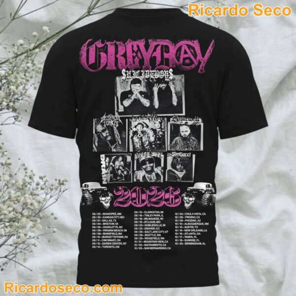 uicideboys Greyday 2026 3D T-shirt - Ricardo Seco Shop