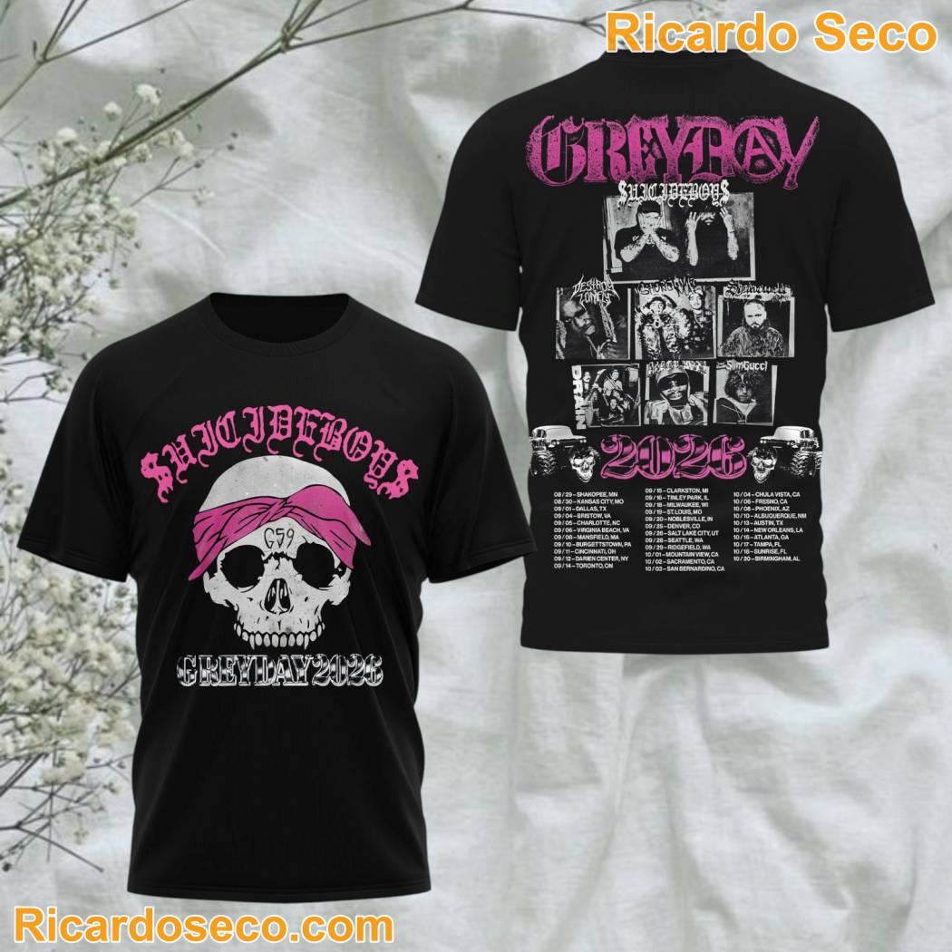 $uicideboys Greyday 2026 3D T-shirt ruEdjUe
