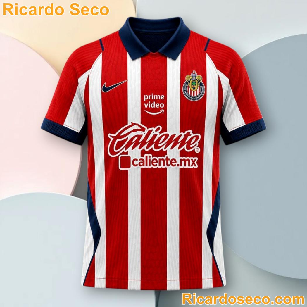 Chivas Guadalajara FC Home Kit Football Jersey Shirt 0Hqri8O